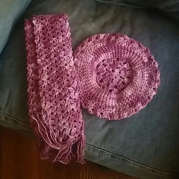 Crochet Scarf and Hat - Picture 2 of 2