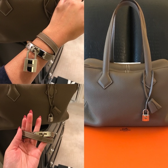 ❌SOLD❌Hermes Victoria II 35 Taurillon Clem Etoupe - Picture 3 of 3