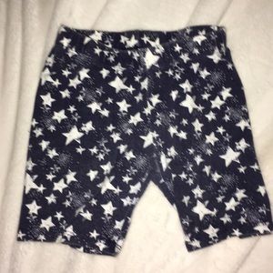 Blue with stars little girls shorts