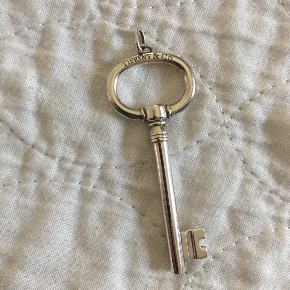 Authentic Tiffany & Co. key necklace charm