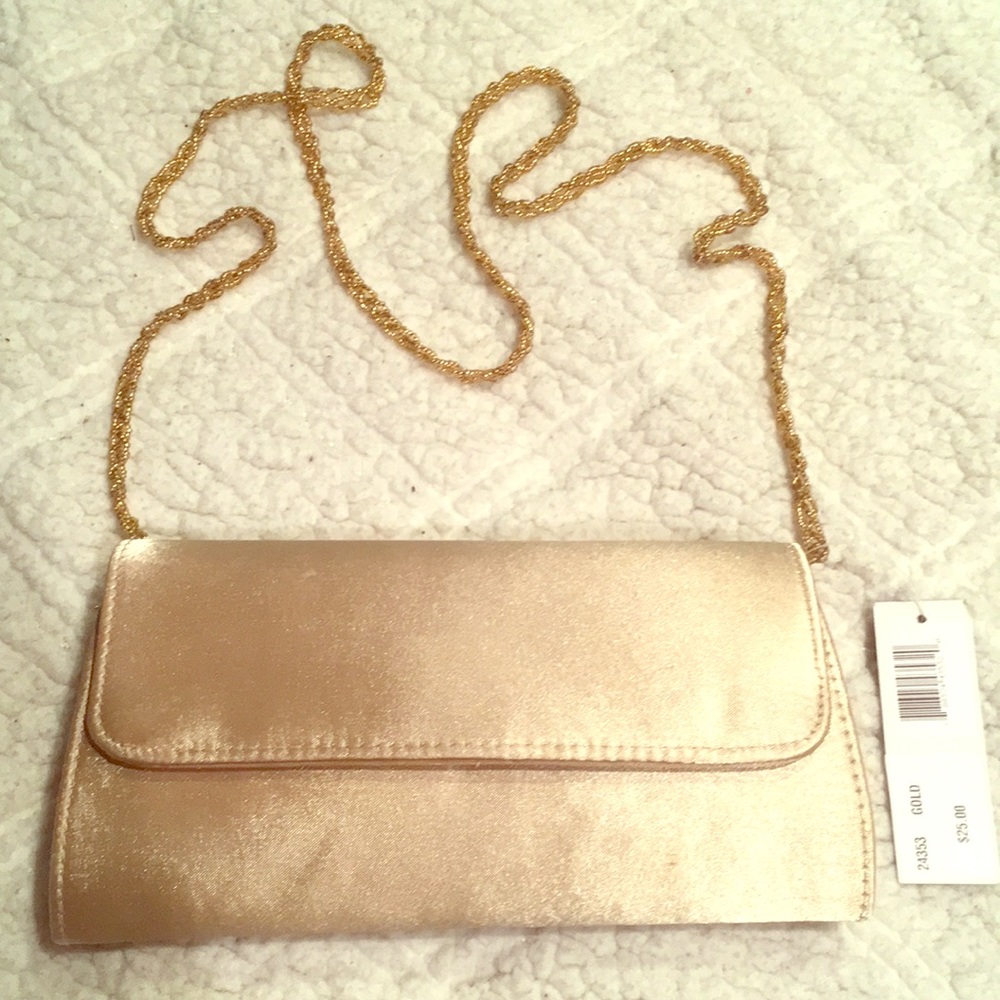 La regale gold clutch purse