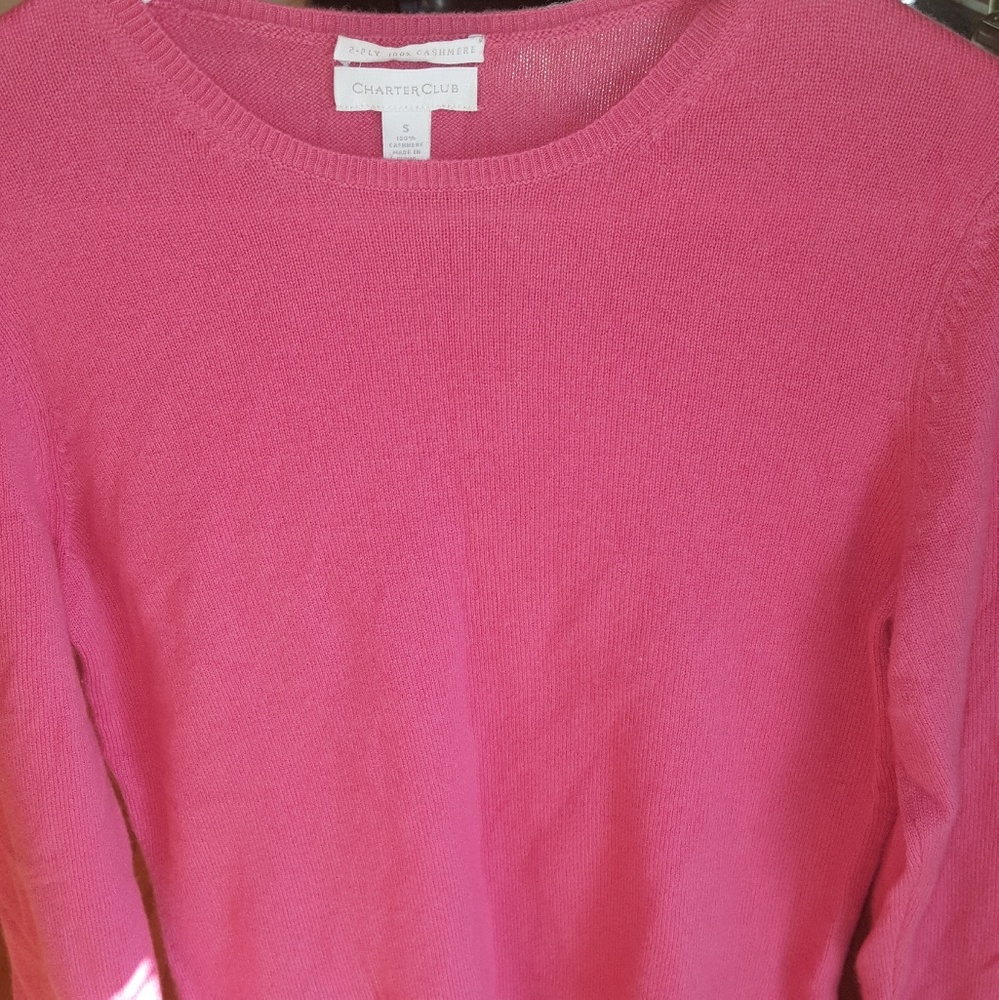 Charter Club 100% 2 Ply Cashmere Sweater