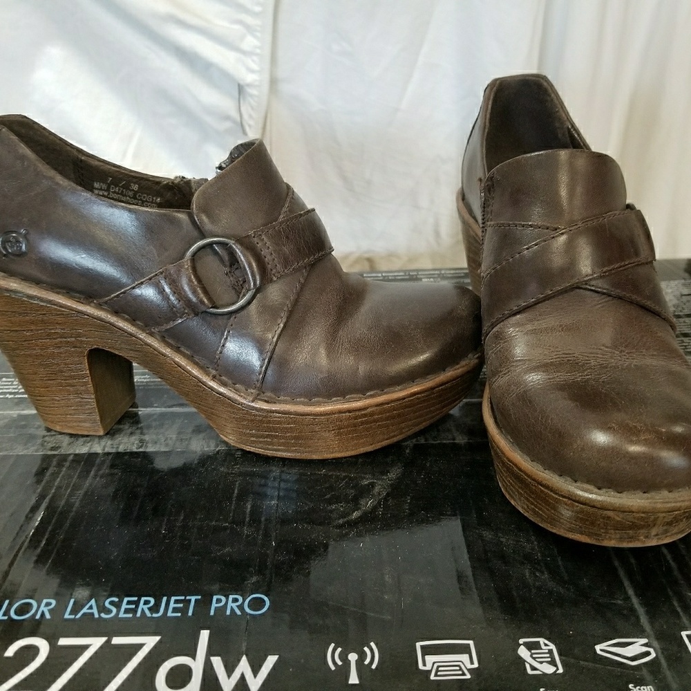 Lightly used Born Mule Heels
