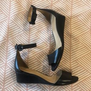 J. Crew Lillian Wedges in Black
