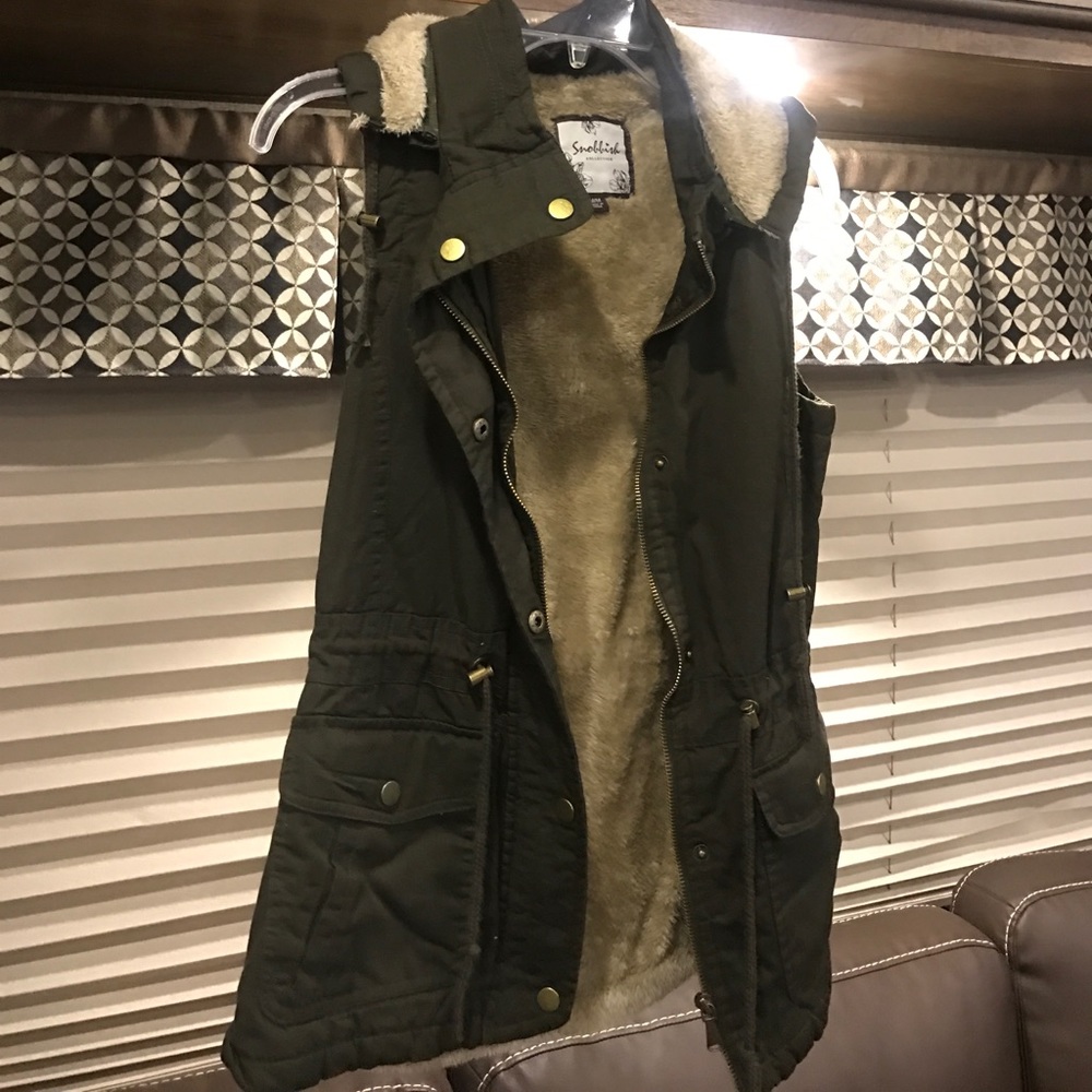 Olive green vest