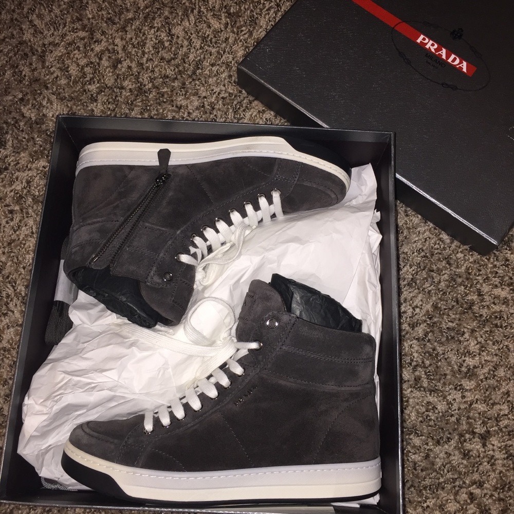 PRADA high top sneakers
