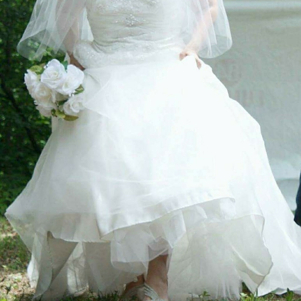 Mary's Bridal ivory wedding gown