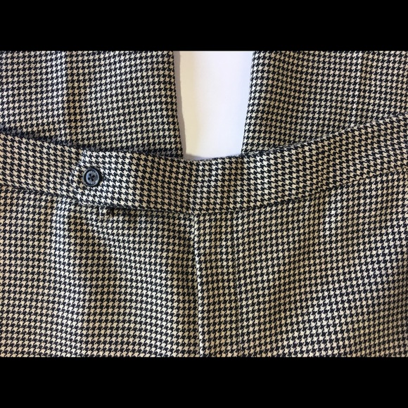 CHAPS 100% Wool Houndstooth Career Pants Sz 4 NEW - Picture 4 of 8