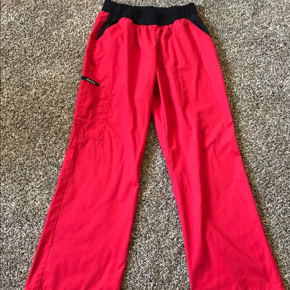 Women's Knit Waistband Cargo Scrub Pants size M