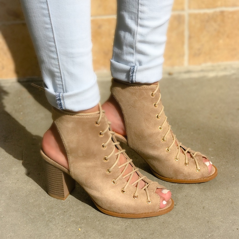 ✨Dolly LaceUp Booties✨