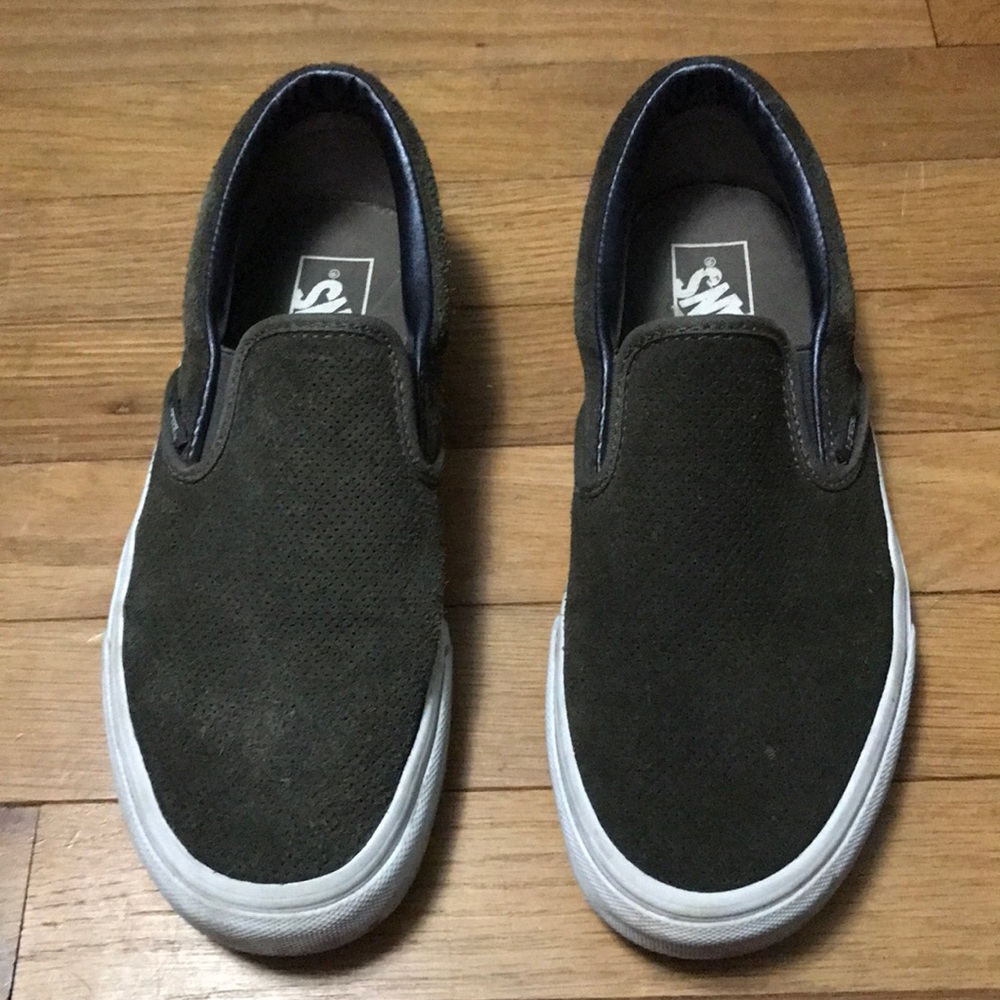 Forest green suede Vans