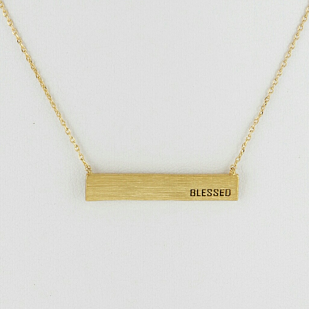 Blessed Bar Necklace - Picture 3 of 4