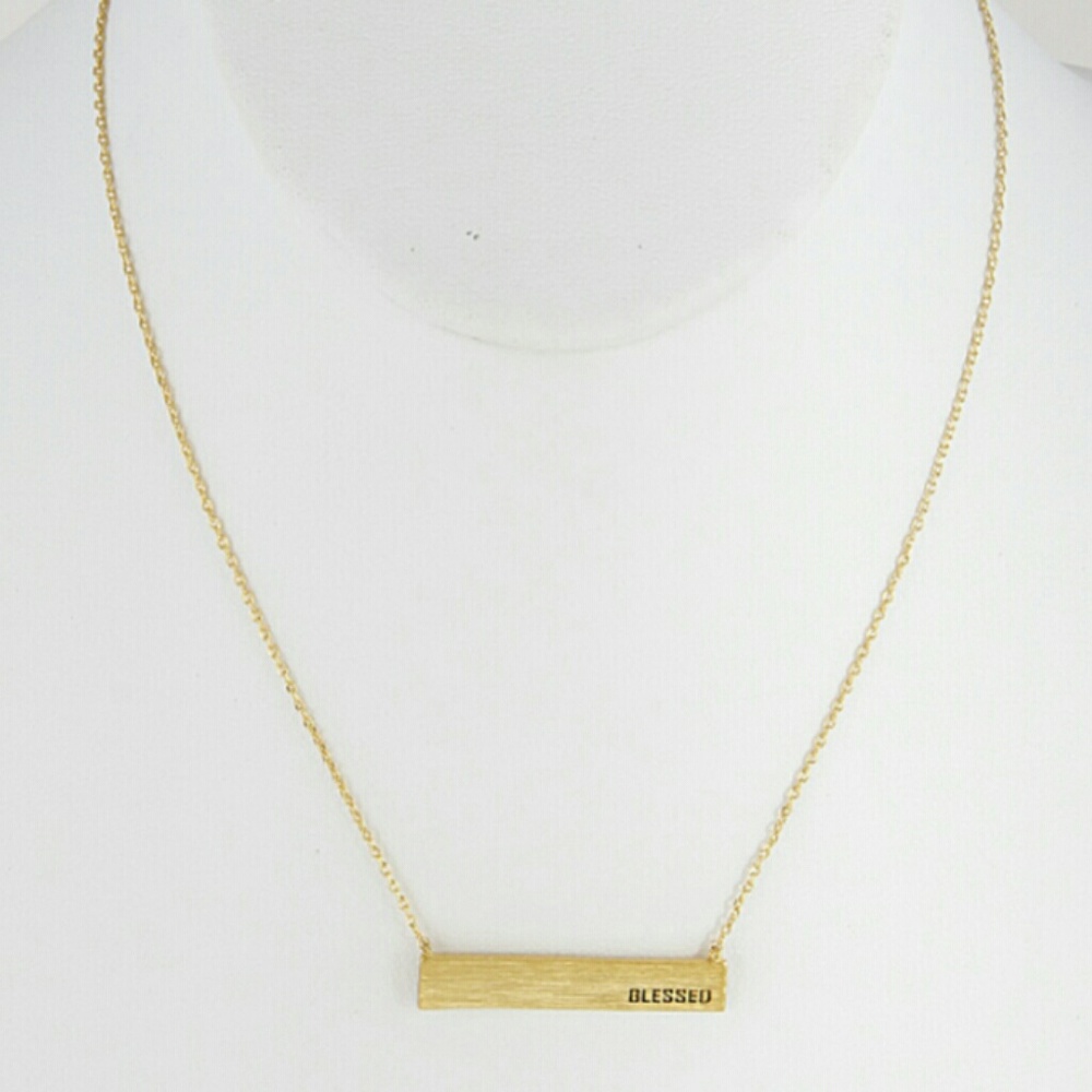 Blessed Bar Necklace - Picture 4 of 4