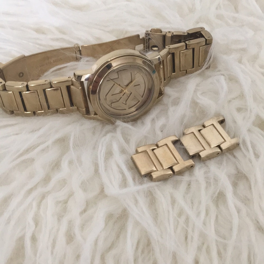 DKNY golden stainless steel women watch