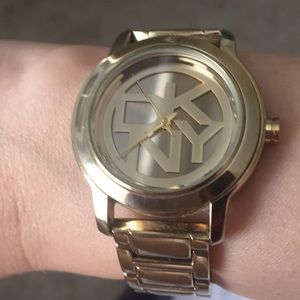 DKNY golden stainless steel women watch DKNY golden stainless steel women watch