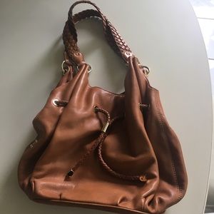Michael Kors light brown leather purse