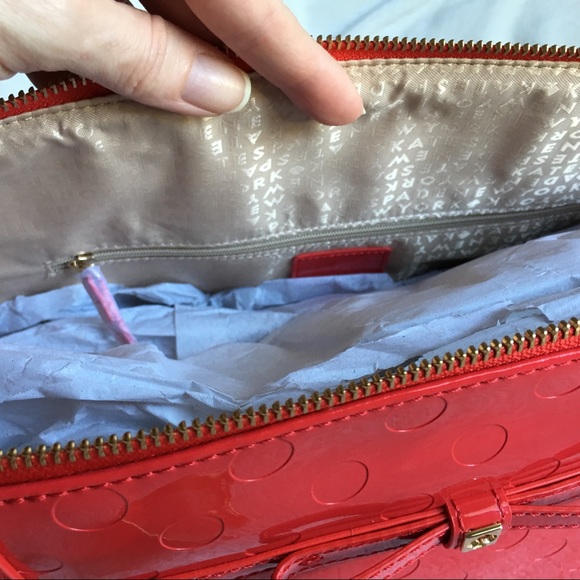 💲DROP❗️KateSpade Sophie Camellia Street Red Tote - Picture 4 of 7