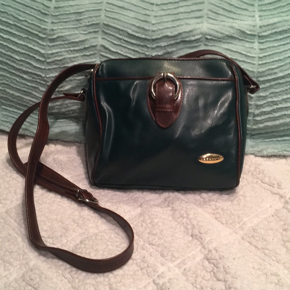 Liz Claiborne hunter green purse handbag.