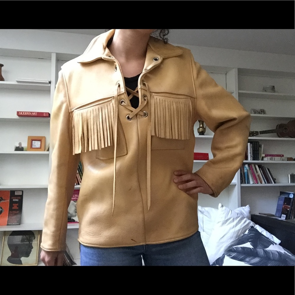 Fringed Leather Jacket