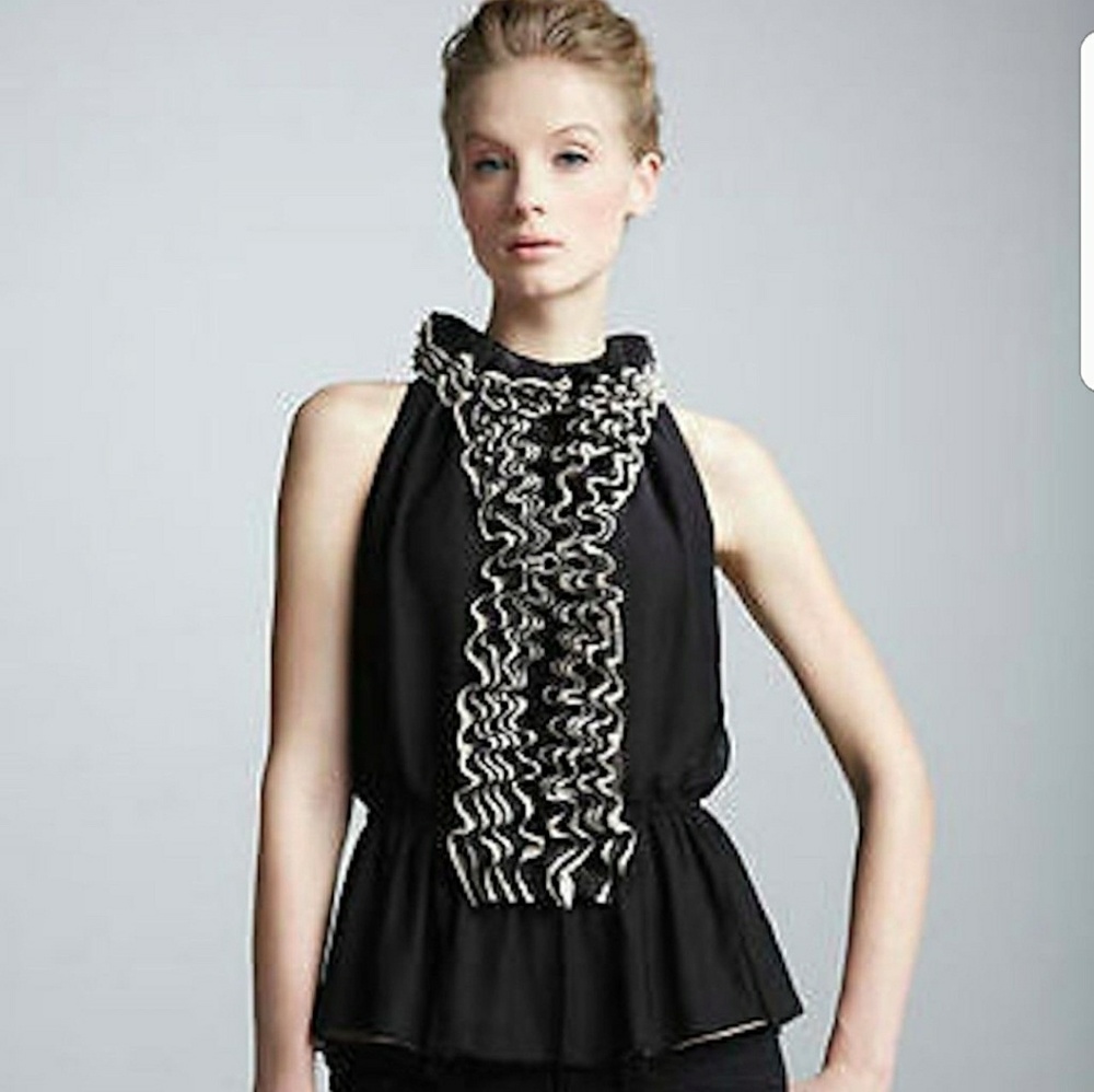 ❤💋HOST PICK❤ ROBERT RODRIGUEZ RUFFLE TOP - Picture 2 of 8