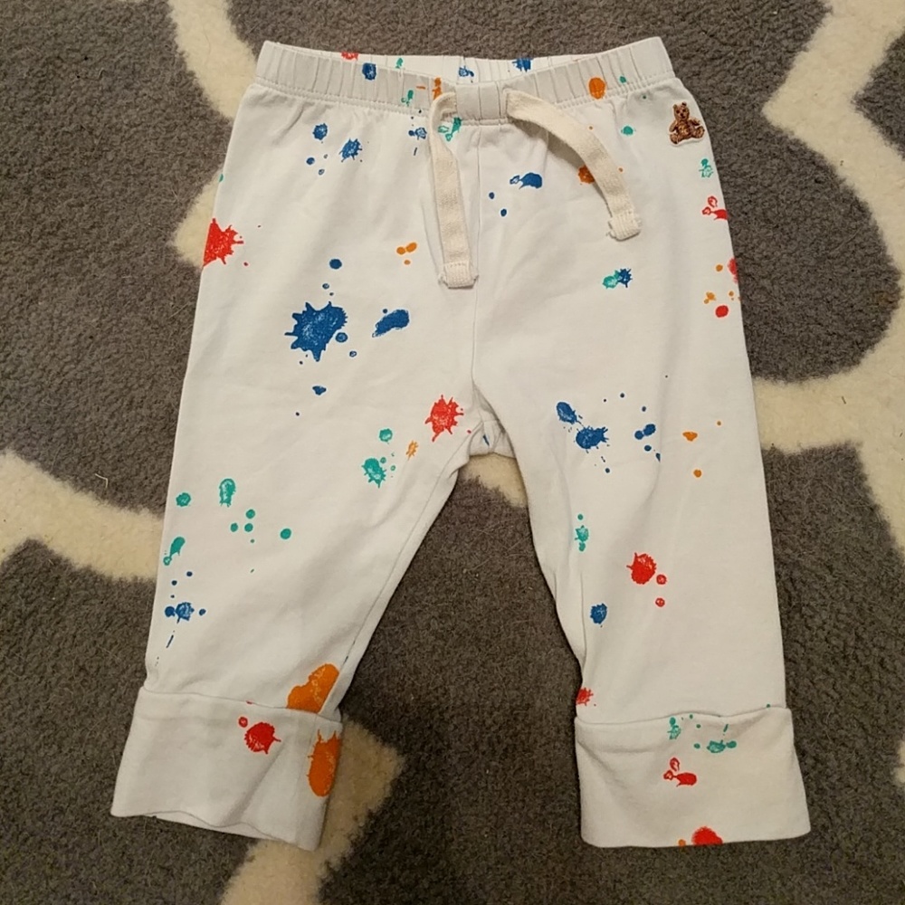 Baby Gap paint splatter cotton pants
