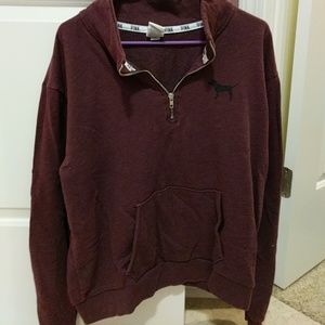 Vs Pink boyfriend half zip