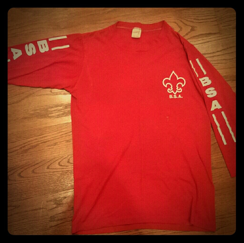 Vintage BSA Boy Scouts Of America Baseball T Shirt