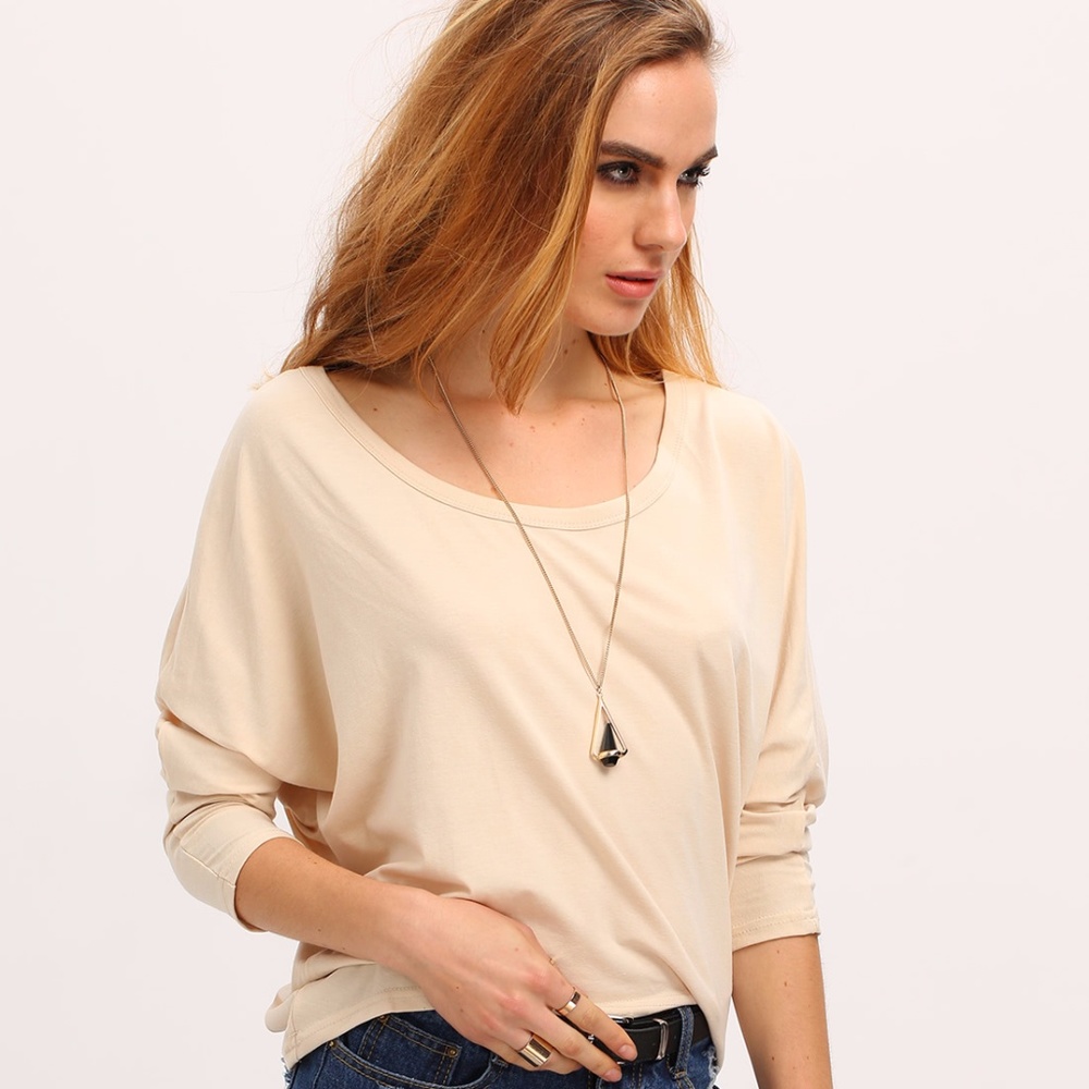 High Low Loose Apricot T-shirt