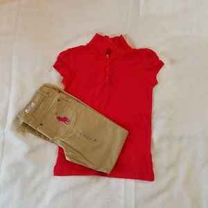 Ralph Lauren Pants Sz12 And Children's Place Shirt