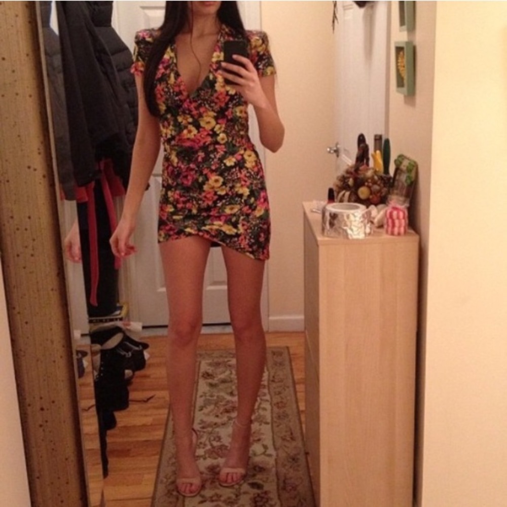 Floral print dress