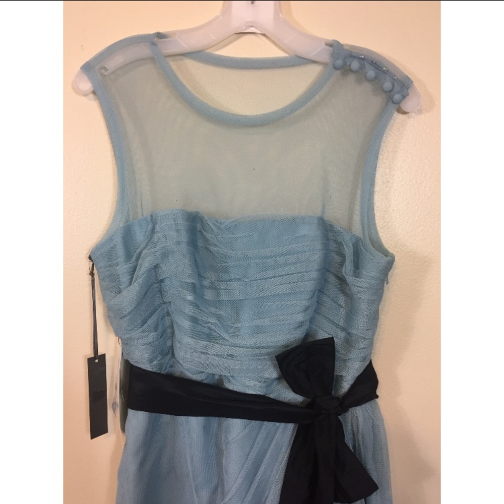 White by Vera Wang Blue Tulle Dress - Picture 5 of 7