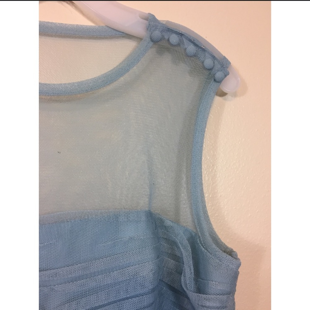 White by Vera Wang Blue Tulle Dress - Picture 7 of 7