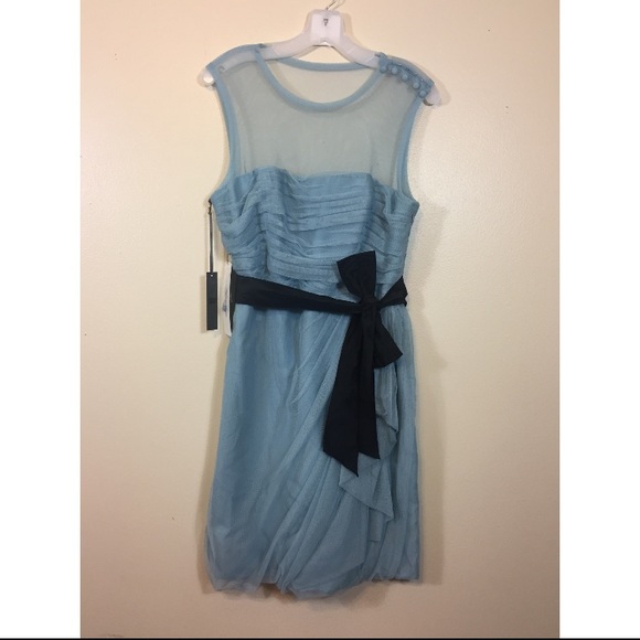 White by Vera Wang Blue Tulle Dress - Picture 3 of 7