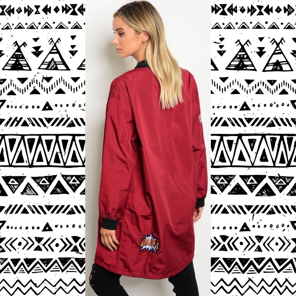 5🌟🎉HP🎉Best Seller Patch Bomber Jacket - Picture 3 of 5