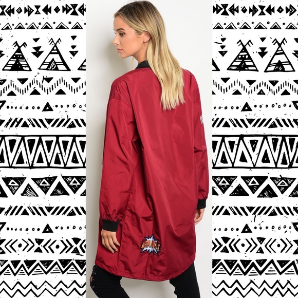 5🌟🎉HP🎉Best Seller Patch Bomber Jacket - Picture 3 of 5