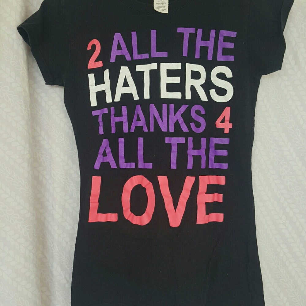 Black tee shirt  size medium