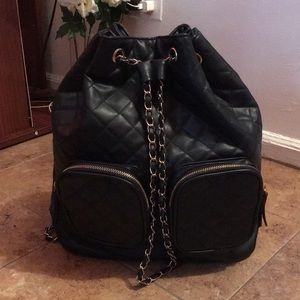 Leather back pack