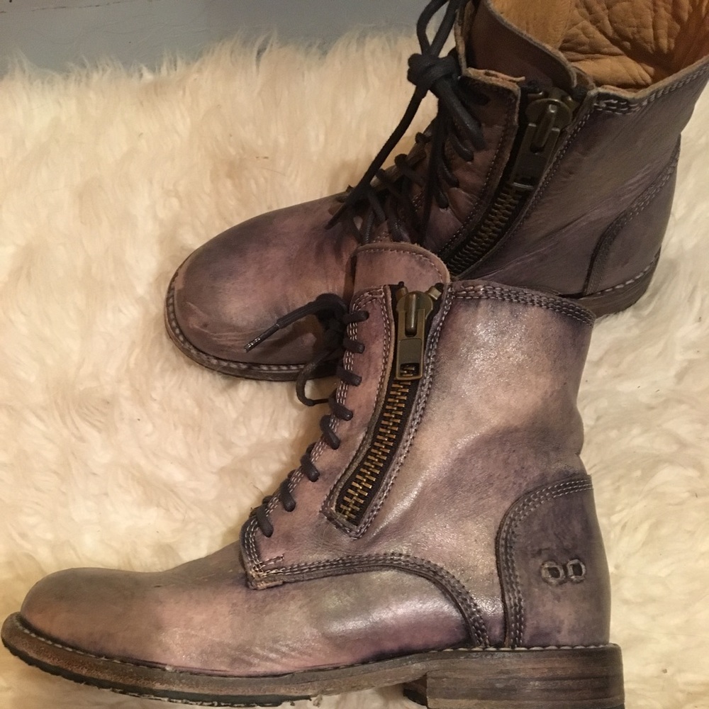 Bed Stu Blue/ Purple Boots 8