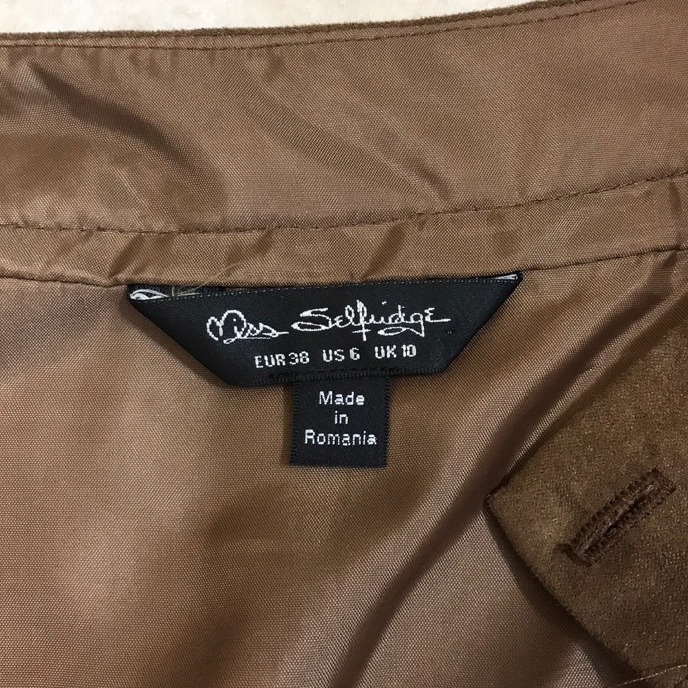 brown suede skirt!