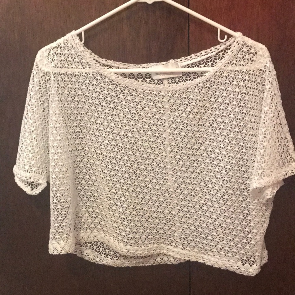 See through crop top