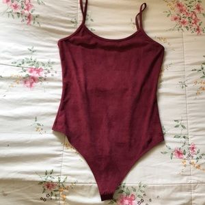 New suede body suit