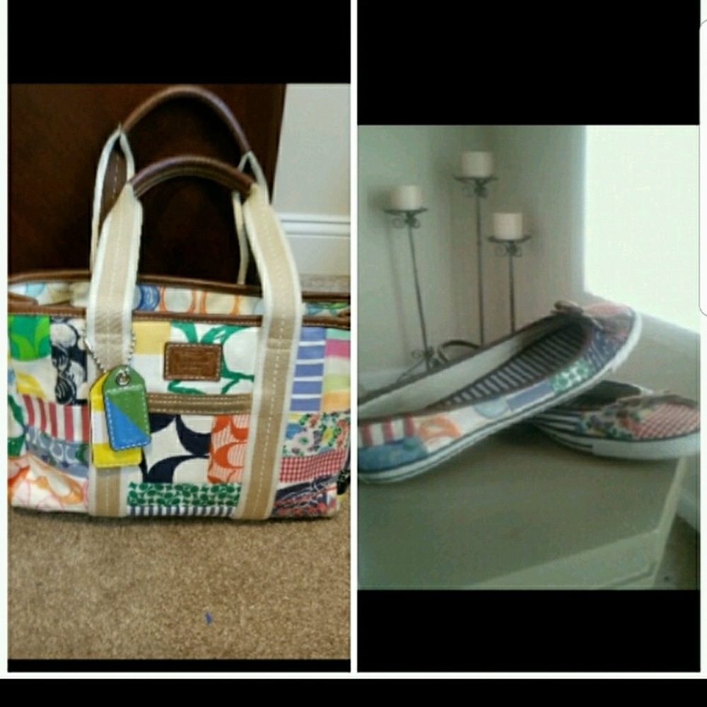 Coach patchwork handbag authentic