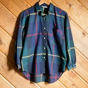Vintage Plaid Button-Down