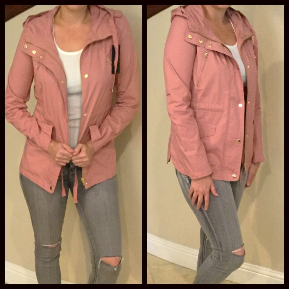 CLEARANCE-FIRM‼️5⭐️Mauve Utility Jacket - Picture 2 of 6
