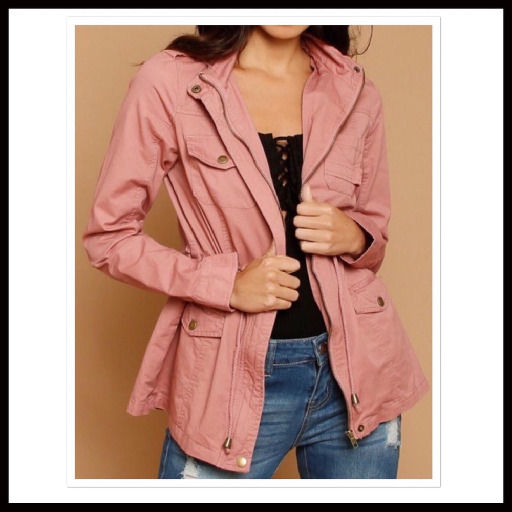 CLEARANCE-FIRM‼️5⭐️Mauve Utility Jacket - Picture 6 of 6