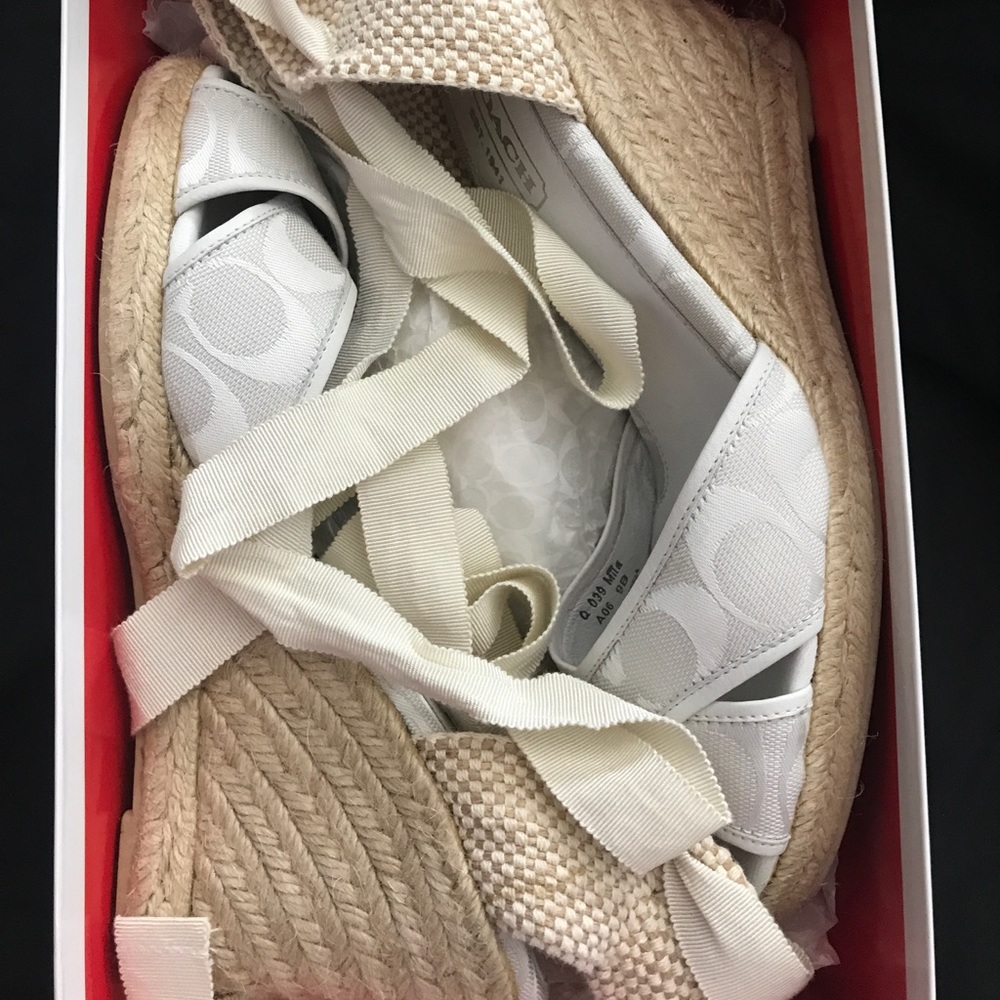 LIKE NEW Coach Mila Wedges size 9