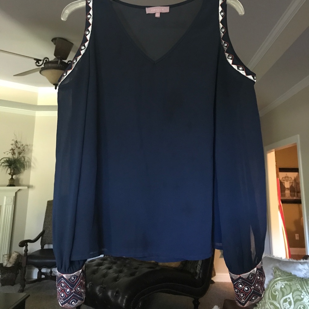 Navy blue blouse