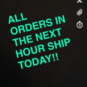 All orders Ship today!!