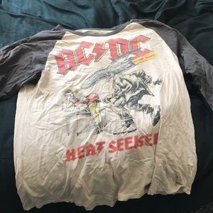 Live nation AC/DC vintage style raglan t-shirt