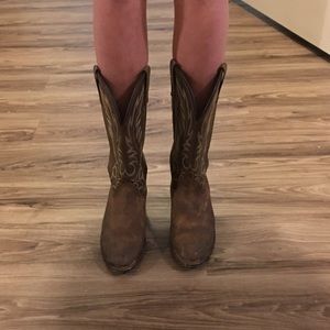 Real Leather Cowboy Boots